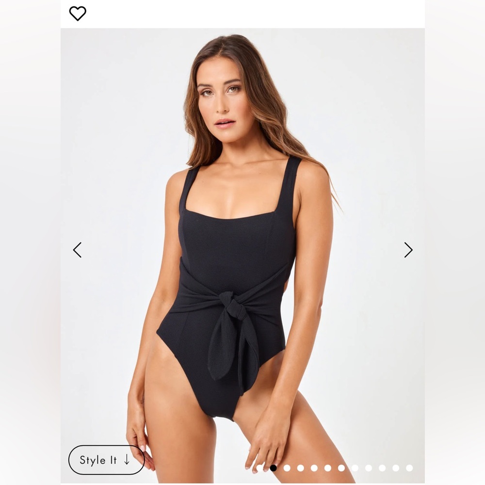 L Space Balboa Black One Piece Swimsuit